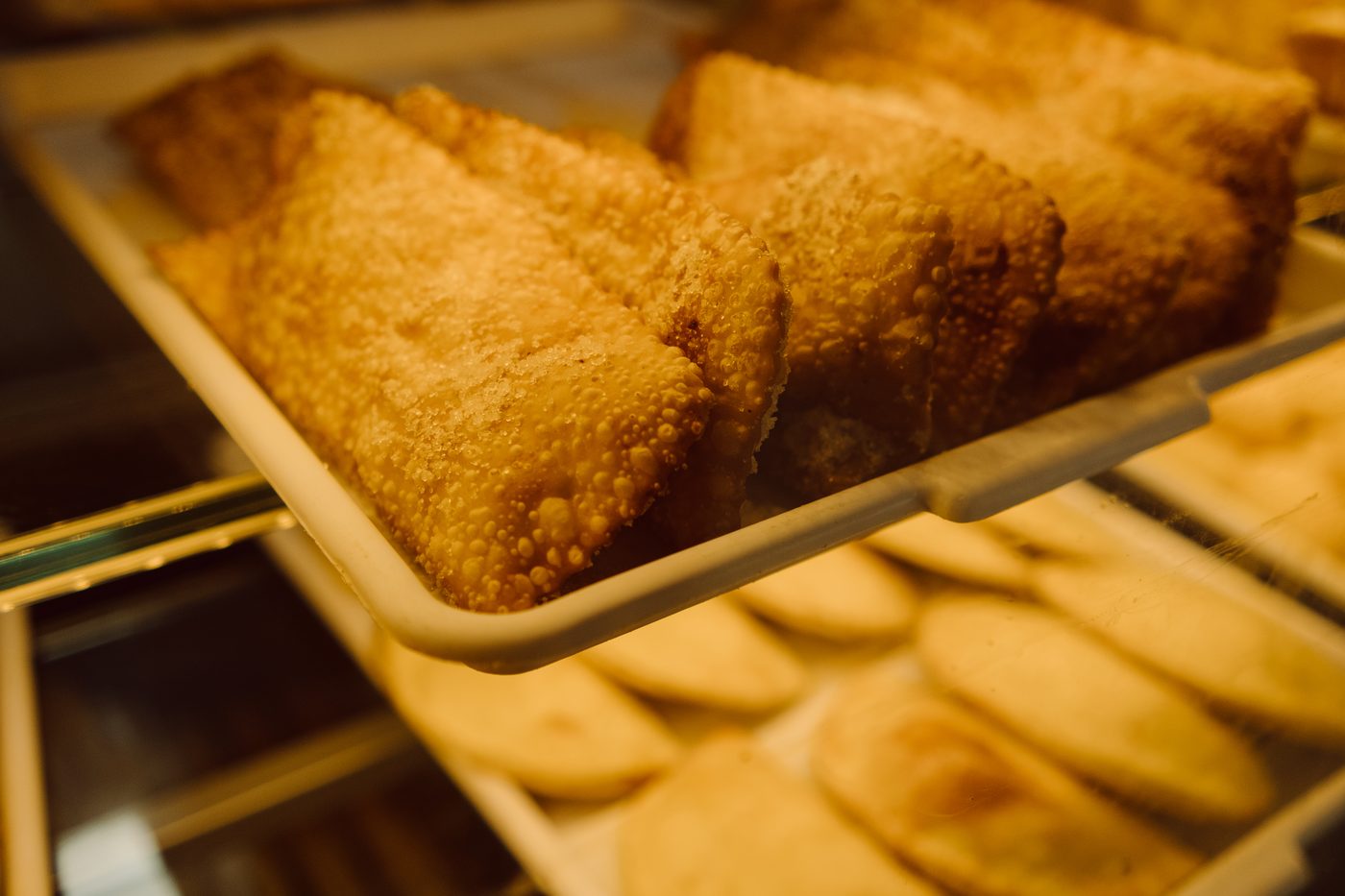 Pastéis fritos na hora